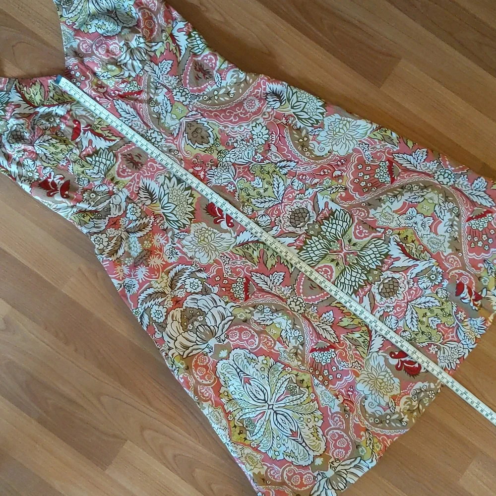 Ann Taylor Pink & Green Floral Aline Halter Dress Size 4 - Picture 5 of 10